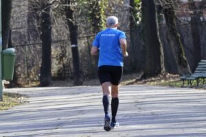 running T Shirt and shorts